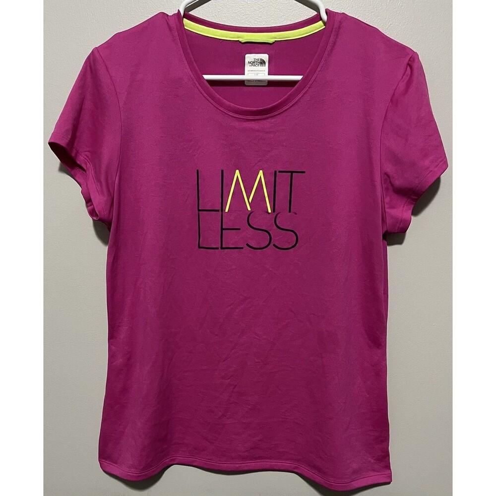 North Face Pink Limitless Short Sleeve T-Shirt Size Small